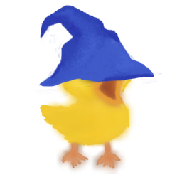 Wizard Duckling Mascot